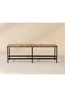 Hand-Woven Leather Bench | Splendido Omari | Oroa.com