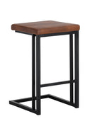 Leather-Look Backless Counter Stools (2) | Splendido Boone | Oroa.com
