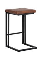 Leather-Look Backless Counter Stools (2) | Splendido Boone | Oroa.com
