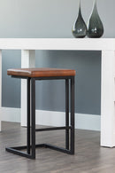 Leather-Look Backless Counter Stools (2) | Splendido Boone | Oroa.com