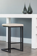 Leather-Look Backless Counter Stools (2) | Splendido Boone | Oroa.com