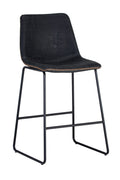 Leather-Look Mid-Century Counter Stools (2) | Splendido Cal | Oroa.com