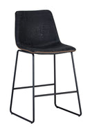 Leather-Look Mid-Century Counter Stools (2) | Splendido Cal | Oroa.com