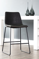 Leather-Look Mid-Century Counter Stools (2) | Splendido Cal | Oroa.com