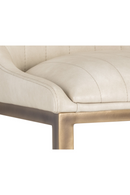 Leather-Look Vertical-Channeled Bar Stool | Splendido Halden | Oroa.com