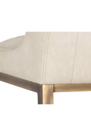 Leather-Look Vertical-Channeled Bar Stool | Splendido Halden | Oroa.com