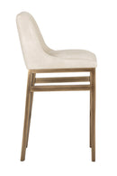 Leather-Look Vertical-Channeled Bar Stool | Splendido Halden | Oroa.com