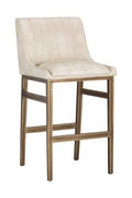Leather-Look Vertical-Channeled Bar Stool | Splendido Halden | Oroa.com