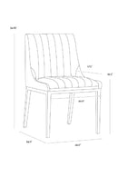 Vertical Stitched Dining Chairs (2) | Splendido Halden | Oroa.com