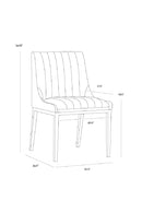Vertical Stitched Dining Chairs (2) | Splendido Halden | Oroa.com