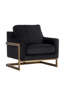Bronze Frame Cantilevered Lounge Chair | Splendido Kalmin | Oroa.com