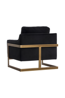 Bronze Frame Cantilevered Lounge Chair | Splendido Kalmin | Oroa.com