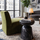 Marble-Look Indoor/Outdoor End Table | Splendido Lucida