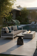 Marble-Look Indoor/Outdoor End Table | Splendido Lucida | Oroa.com