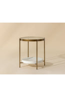 Gold Framed Glass Side Table | Splendido Gia | Oroa.com