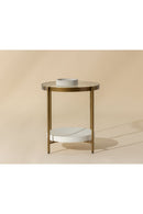 Gold Framed Glass Side Table | Splendido Gia | Oroa.com