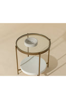 Gold Framed Glass Side Table | Splendido Gia | Oroa.com