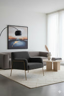 Fabric Upholstered Lounge Chair | Splendido Cybil | Oroa.com