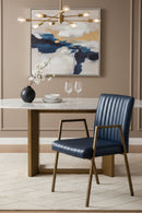 Channeled Leather Look Dining Chair | Splendido Homer | Oroa.com