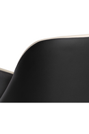 Cream and Black Leather Dining Chair | Splendido Hagan | Oroa.com