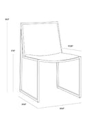 Cream Leather Look Dining Chairs (2) | Splendido Blair | Oroa.com