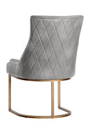 Contract furniture - Bronze Cantilever Leather Dining Chairs (2) - www.oroatrade.com