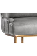 Contract furniture - Bronze Cantilever Leather Dining Chairs (2) - www.oroatrade.com