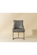 Contract furniture - Bronze Cantilever Leather Dining Chairs (2) - www.oroatrade.com