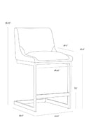 Elegant Open‑Frame Counter Stool | Splendido Holly | Oroa.com