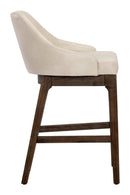 Cream Leather Look Counter Stool | Splendido Kace | Oroa.com