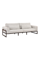 Brown Leather Piped Sofa | Splendido Belinda | Oroa.com