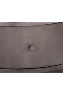 Round Gunmetal 1-Drawer Nightstand | Splendido Siena | Oroa.com