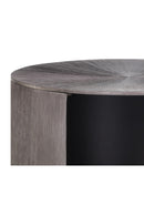 Round Gunmetal 1-Drawer Nightstand | Splendido Siena | Oroa.com