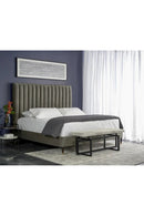 Round Gunmetal & Marble Nightstand | Splendido Brighton | Oroa.com