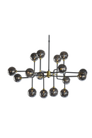 Gray Glass Spheres Chandelier L | Splendido Deimos | Oroa.com