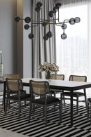 Gray Glass Spheres Chandelier L | Splendido Deimos | Oroa.com