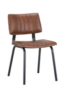 Leather Look Industrial Dining Chairs (2) | Splendido Berkley | Oroa.com