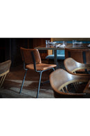 Leather Look Industrial Dining Chairs (2) | Splendido Berkley | Oroa.com