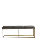 Rustic Bronze Frame Bench | Sunpan Alley | Oroa.com