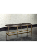 Rustic Bronze Frame Bench | Sunpan Alley | Oroa.com