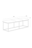 Rustic Bronze Frame Bench | Sunpan Alley | Oroa.com