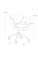 Swivel Upholstered Office Chair | Splendido Owen | Oroa.com