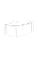 White Ceramic Dining Table | Splendido Queens | Oroa.com