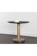 Round Gray Marble Bistro Table | Splendido Monaco | Oroa.com