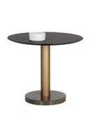 Round Gray Marble Bistro Table | Splendido Monaco | Oroa.com