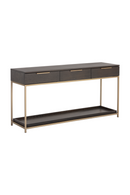 Gray Oak 3-Drawer Console Table | Splendido Rebel | Oroatrade.com