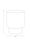 Antique Brass Round End Table | Splendido Bernaby | Oroa.com