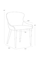 Leather Look Modern Dining Chairs (2) | Splendido Evora | Oroa.com