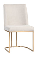 Cream Cantilevered Dining Chairs (2) | Splendido Rayla | Oroa.com