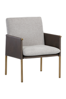 Leather Arm Gray Lounge Chair | Splendido Bellevue | Oroa.com